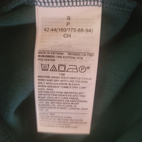 Gap Women Forest Green Pajamas Joggers NWT Size Small (Wide Fit) - Picture 6 of 6